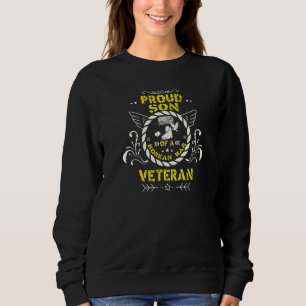 Sweatshirt Fils Fiers D'Un Vétéran De Guerre Coréen Déchiré