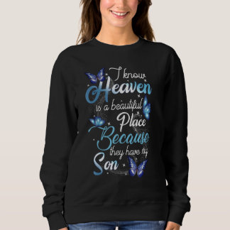 Sweatshirt Fils Perdu Mon Fils Est Mon Ange Gardien Au Ciel