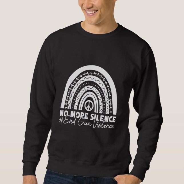 Sweatshirt Fini le silence fin violence arme pas de feu (Devant)