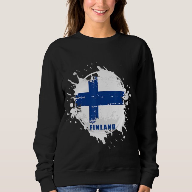 Sweatshirt Finlande Splash (Devant)