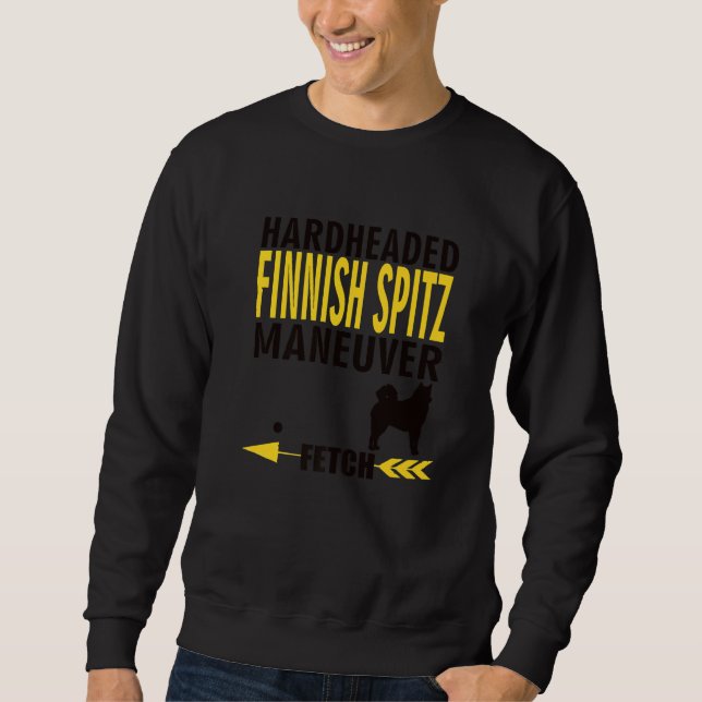 Sweatshirt Finnish Spitz  Dog Owners K9 Puppy Hardheaded Manu (Devant)