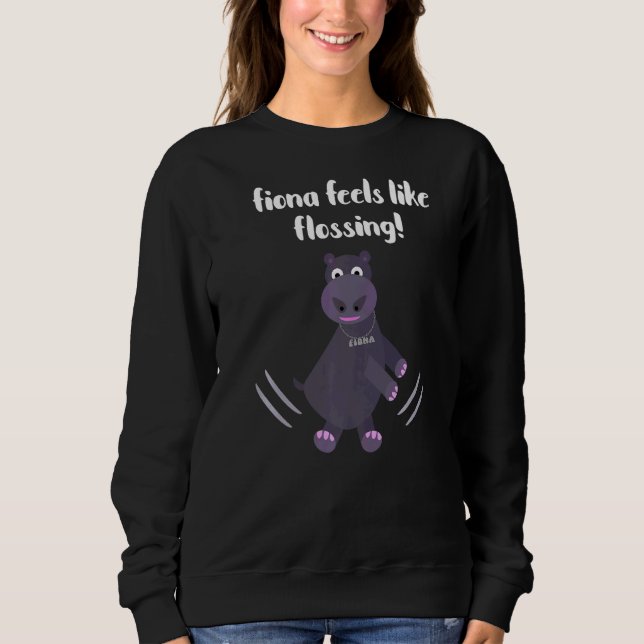 Sweatshirt Fiona Le Baby Hippo De Cincinnati Se Sent Comme Fl (Devant)
