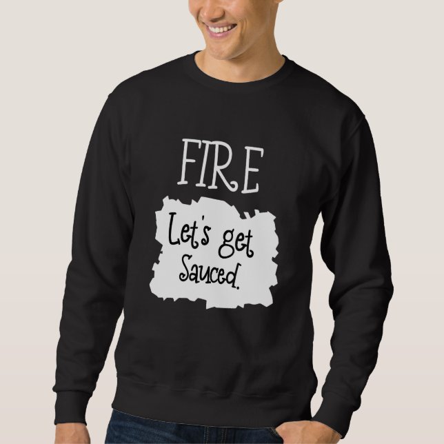 Sweatshirt Fire Hot Packet Taco Se Vendre Halloween (Devant)