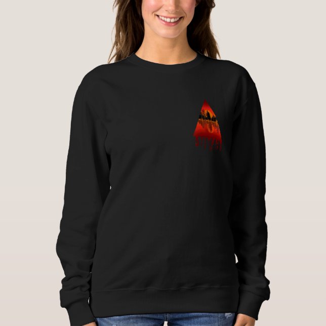 Sweatshirt Fire Lake Firewall Marcher Dans Le Camping De Rand (Devant)
