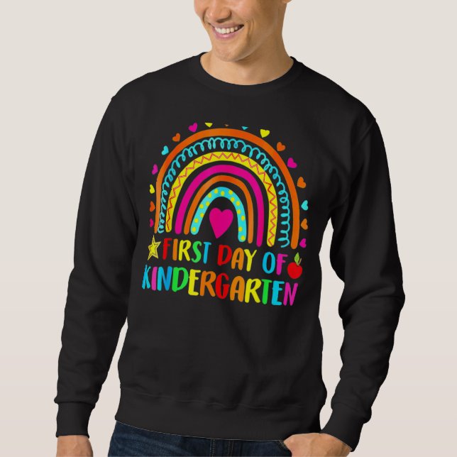 Sweatshirt First Day Of Kindergarten School Teacher Smarter R (Devant)