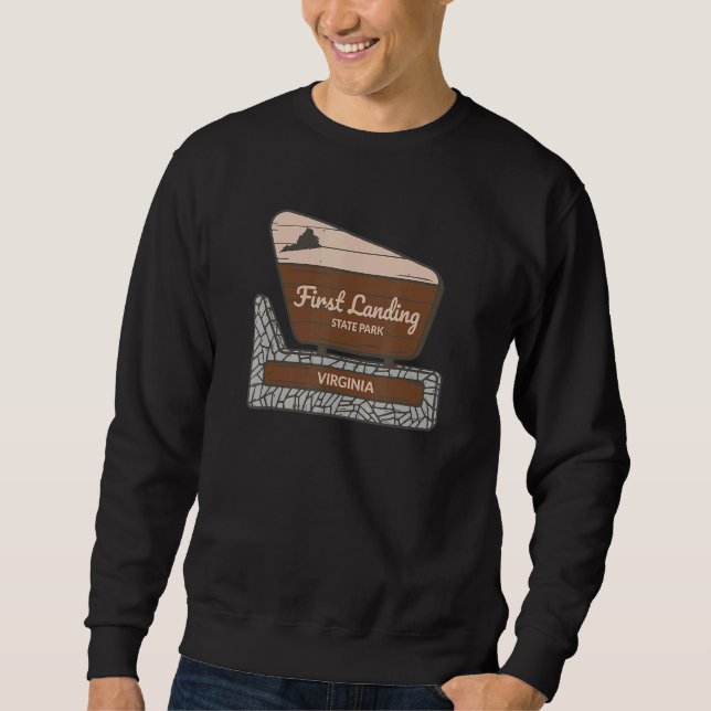 Sweatshirt First Landing State Park Virginia Va Affiche de bi (Devant)