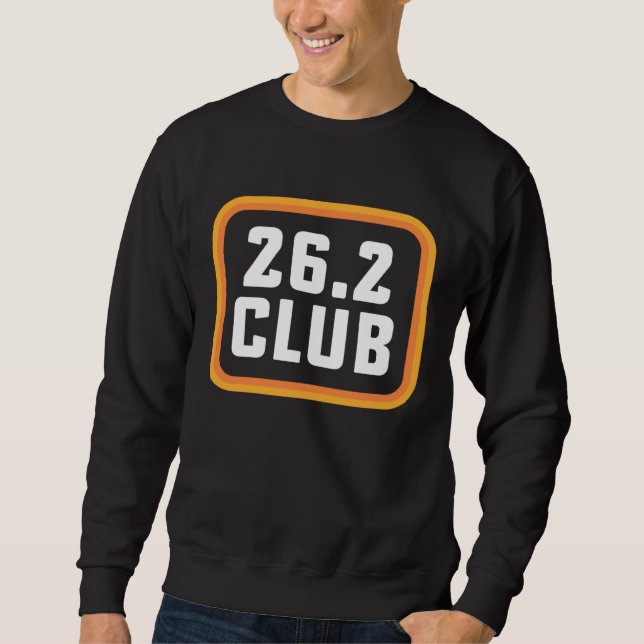 Sweatshirt First Marathon Runner Running 26 2 Club Marathoner (Devant)