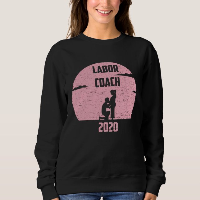 Sweatshirt First Time Dad Bump Expecting Baby Girl Labor Coac (Devant)