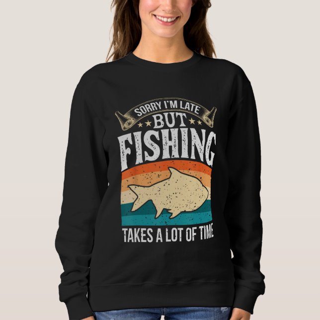 Sweatshirt Fishing Dad  Fathers Day for Men (Devant)