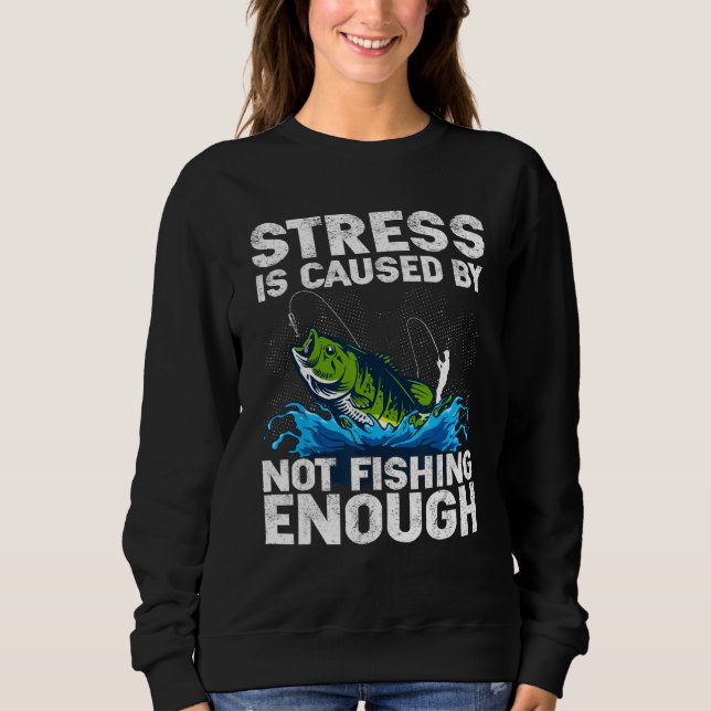 Sweatshirt Fishing Design For Men Women Bass Fly Fishing (Devant)