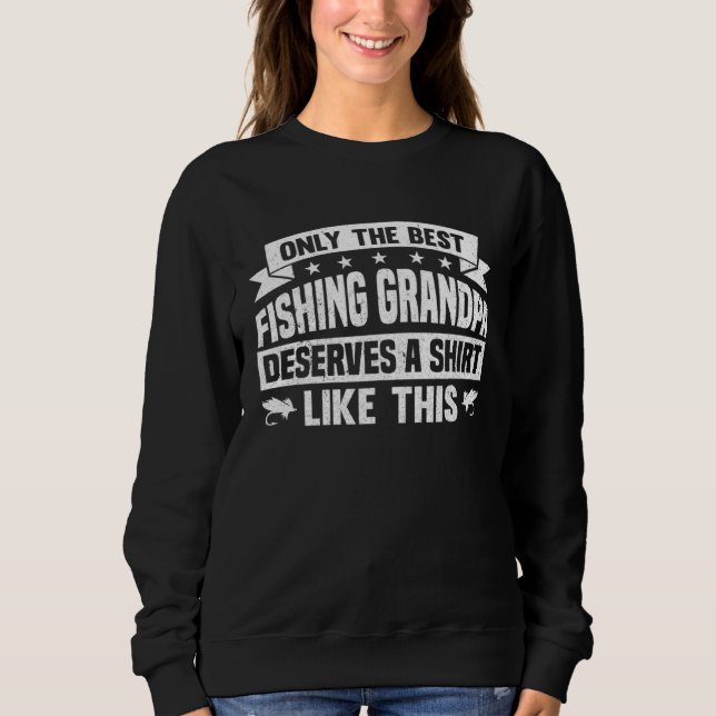 Sweatshirt Fishing Fisherman Grandfather Fisher Grandpa Dad F (Devant)