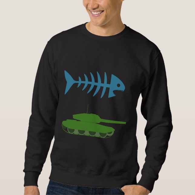 Sweatshirt Fishtank Comic Fish Tank (Devant)