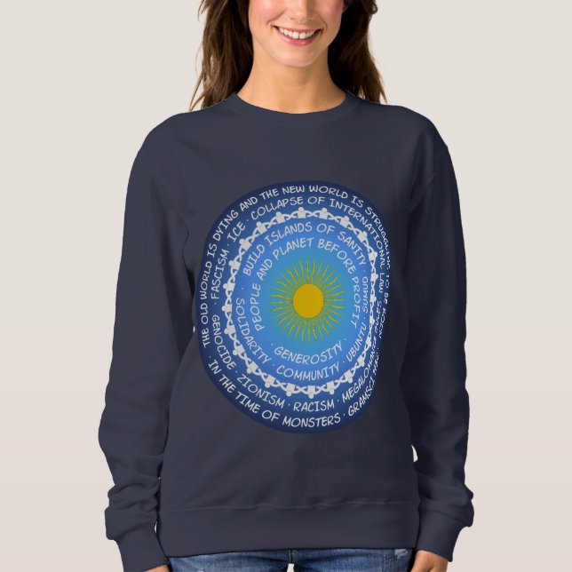 Sweatshirt Fissures dans le monde - Effondrement ou possibili (Devant)