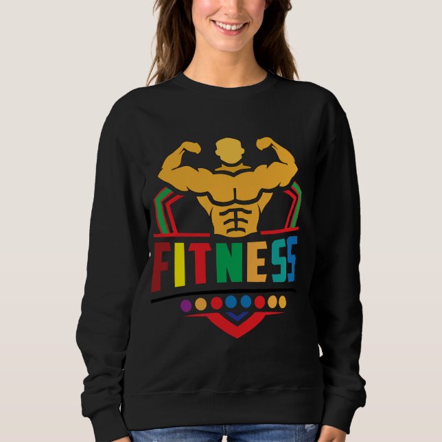 Sweatshirt Fitness Lifestyle – Train Hard Stay Strong (Devant)