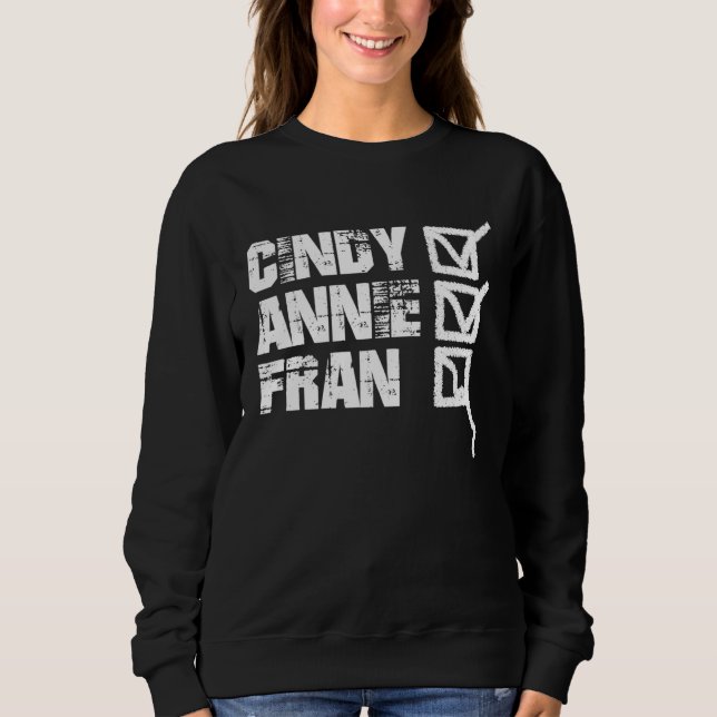 Sweatshirt Fitness WOD Cindy Annie Fran Workout (Devant)