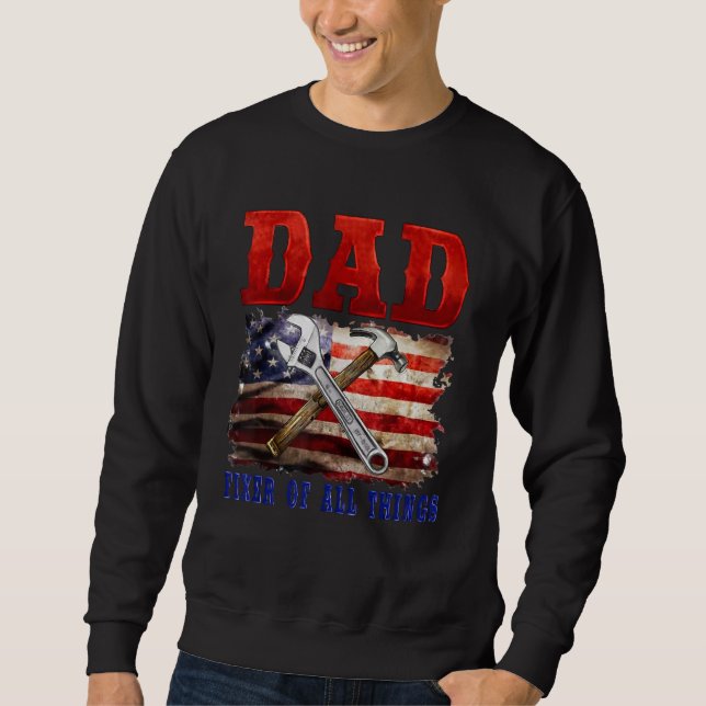 Sweatshirt Fixer Of All Things  Handyman Mechanic Dad USA Fla (Devant)