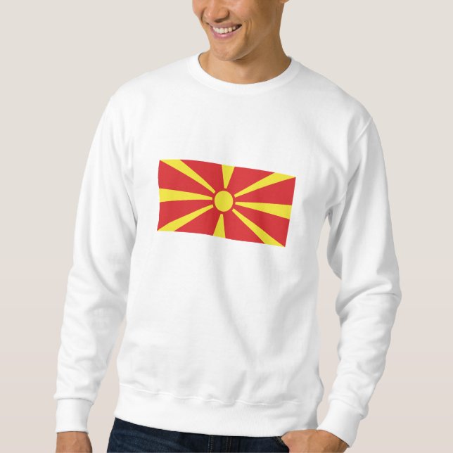 Sweatshirt Flag de Macedonia (Devant)