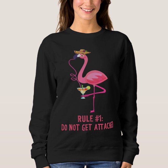 Sweatshirt Flamant Ne S'Attache Pas Rose À Cœur Brisé Wo (Devant)