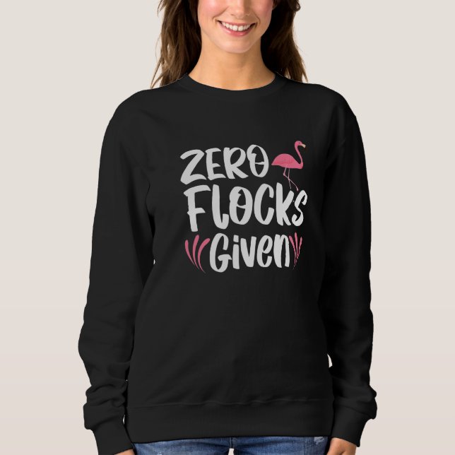 Sweatshirt Flamant Rose Chuchoteur D'oiseaux Sans Prise De Tê (Devant)