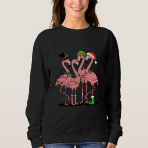 Sweatshirt Flamant rose Joyeux Noël Drôle Flamant rose Lover