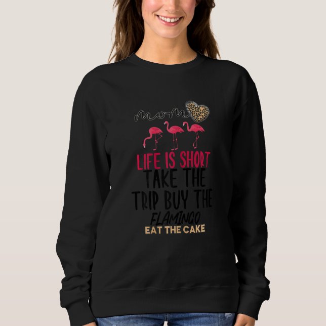 Sweatshirt Flamant rose pour femmes Citation sarcastique Pink (Devant)