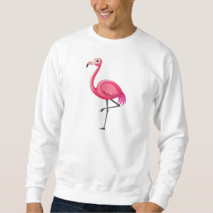 Sweatshirt Flamant rose rose Bird-89686