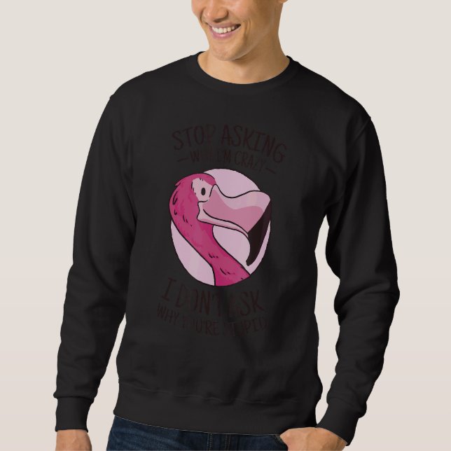 Sweatshirt Flamant rose Tee - shirts Graphiques d'oiseaux (Devant)