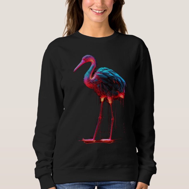 Sweatshirt Flamingo artwork  animal  animal flamingo 2 (Devant)