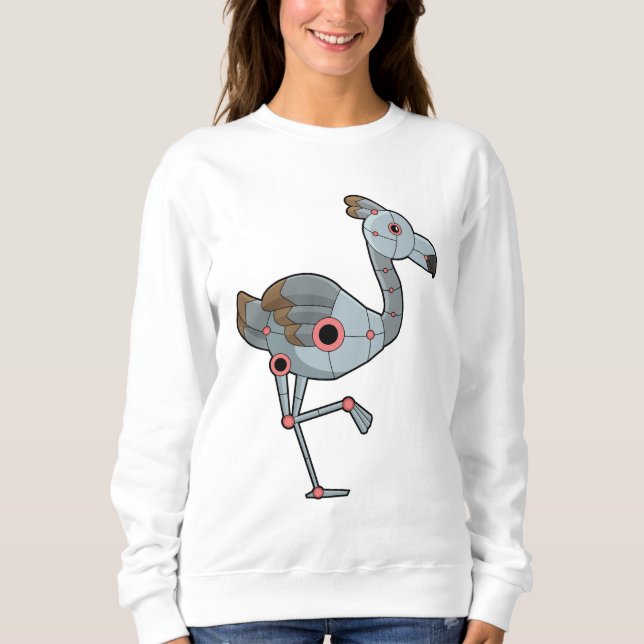 Sweatshirt Flamingo as Robot (Devant)