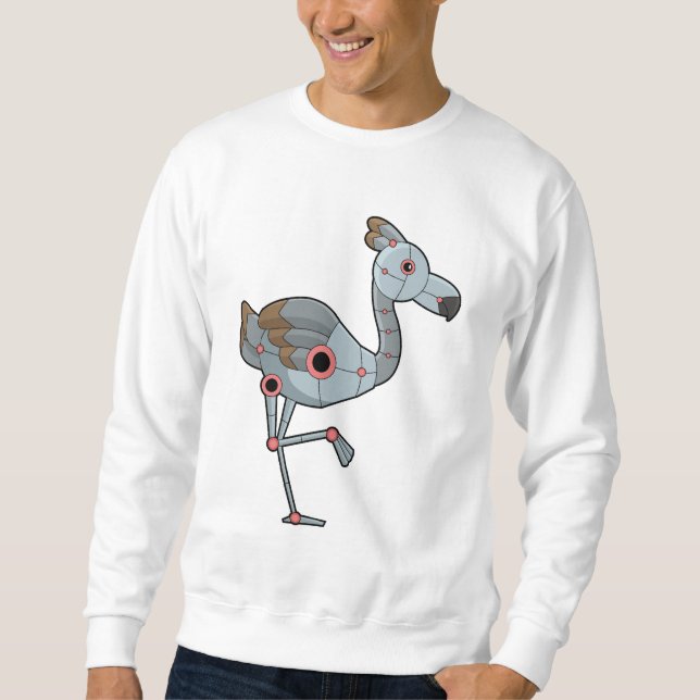 Sweatshirt Flamingo as Robot (Devant)