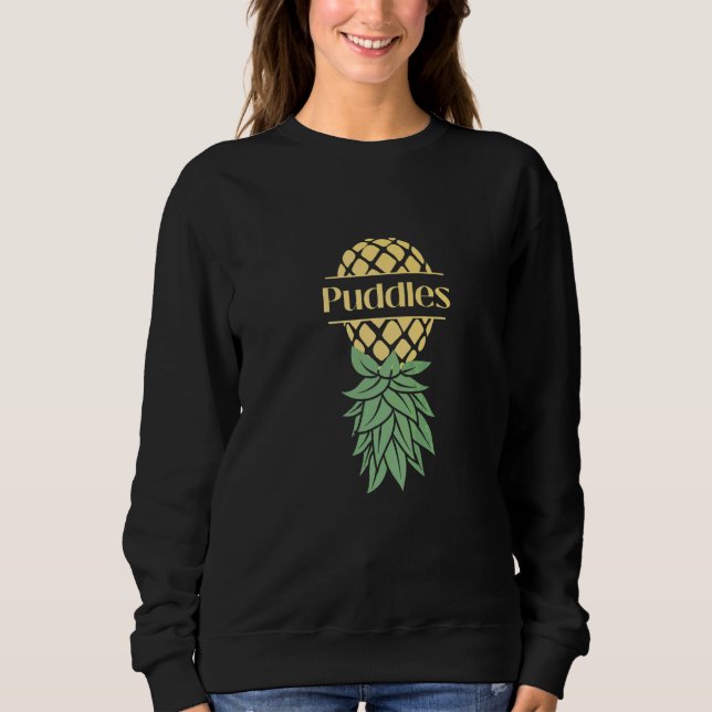Sweatshirt Flaques Balançoires À L'envers Ananas (Devant)
