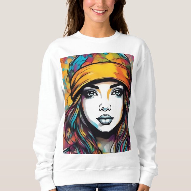 Sweatshirt Flare résolument moderne (Devant)