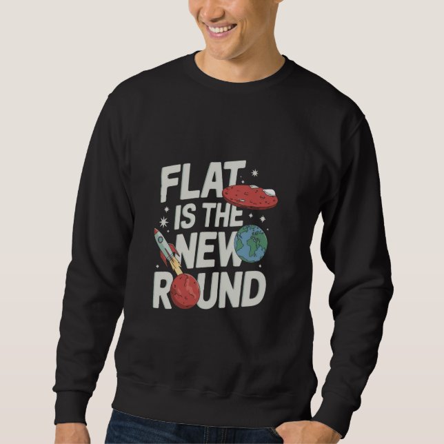 Sweatshirt Flat Mars Society Funny Sarcastic Science Planète (Devant)