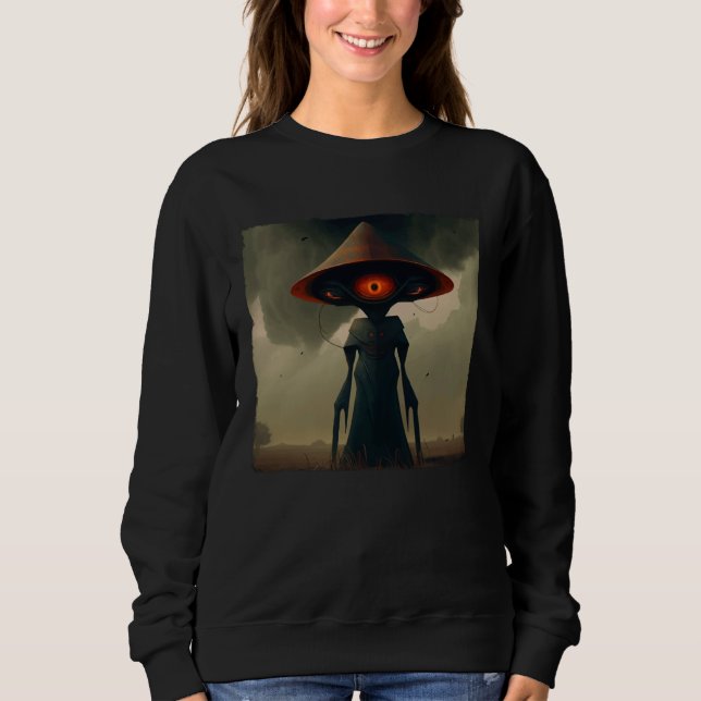Sweatshirt Flatwoods Monster Braxie 1952 Creepy Alien Cryptid (Devant)