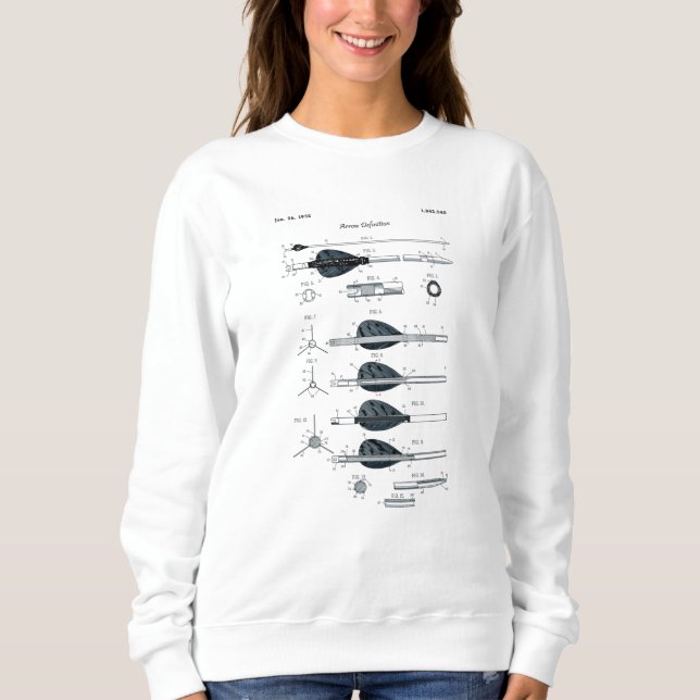 Sweatshirt Flèche de définition du tir à l'arc (Devant)