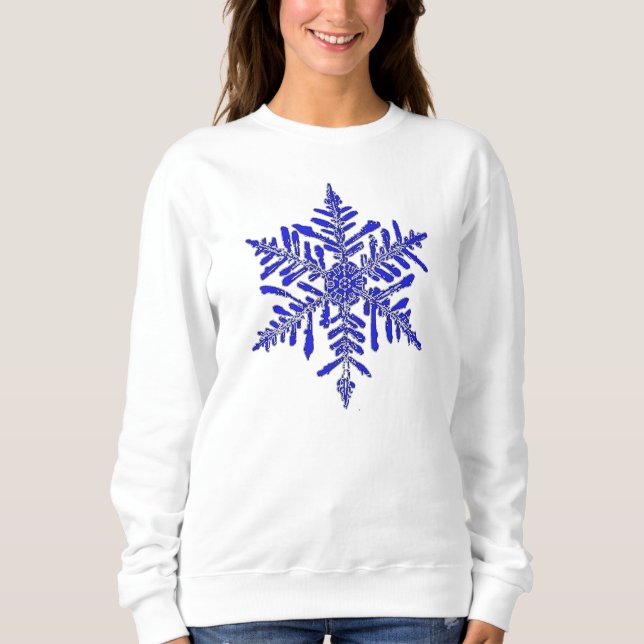 Sweatshirt Flèche de neige bleue (Devant)