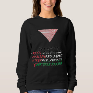 Sweatshirt Flèche rouge de l'Écharpe palestinienne, Palestine