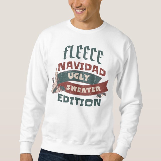 SWEATSHIRT FLEECE NAVIDAD UGLY SWEATER EDITION FUNNY VACANCES (Devant)