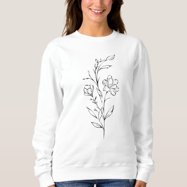 SWEATSHIRT FLEUR  (Devant)