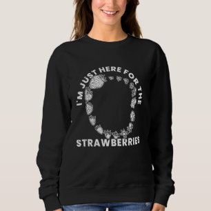 Sweatshirt Fleur botanique de fraise plante d'été
