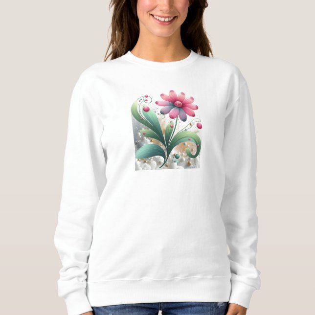 Sweatshirt Fleur de Fantaisie en Croissance  (Devant)