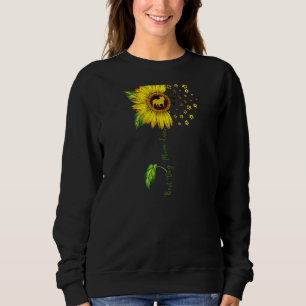 Sweatshirt Fleur de soleil de femmes meilleur chien maman jam