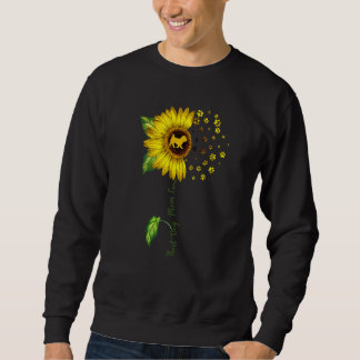 Sweatshirt Fleur de soleil féminine Meilleur chien Maman Jama