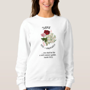 Sweatshirt Fleur du mois de naissance JUIN Christian