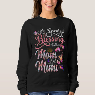 Sweatshirt Fleur Florale Mes Plus Grandes Bénédictions Appele