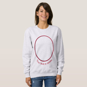 Sweatshirt Fleur Rouge Au Soleil Personnalisé