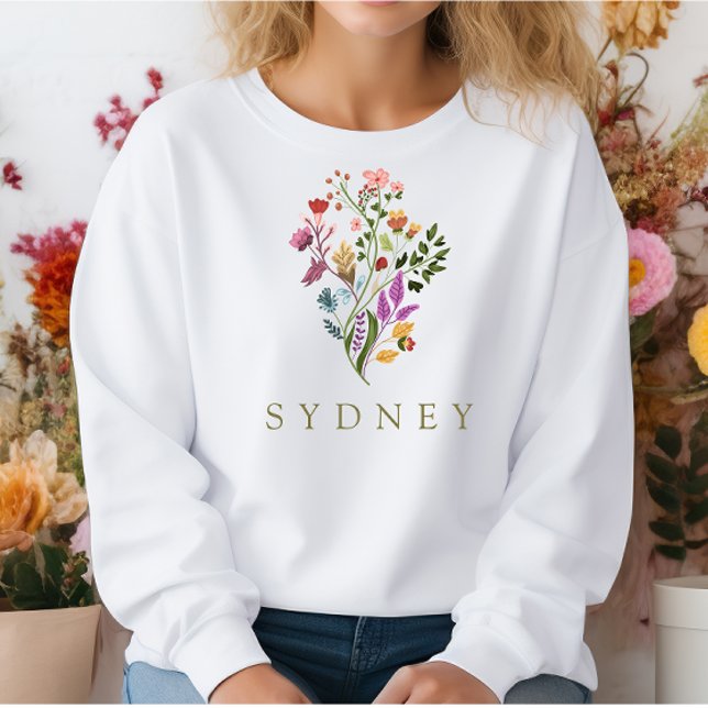 Sweatshirt Fleur sauvage (Créateur téléchargé)