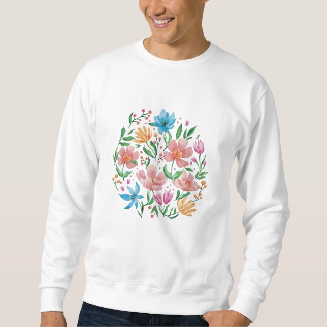 Sweatshirt Fleur sauvage (Devant)
