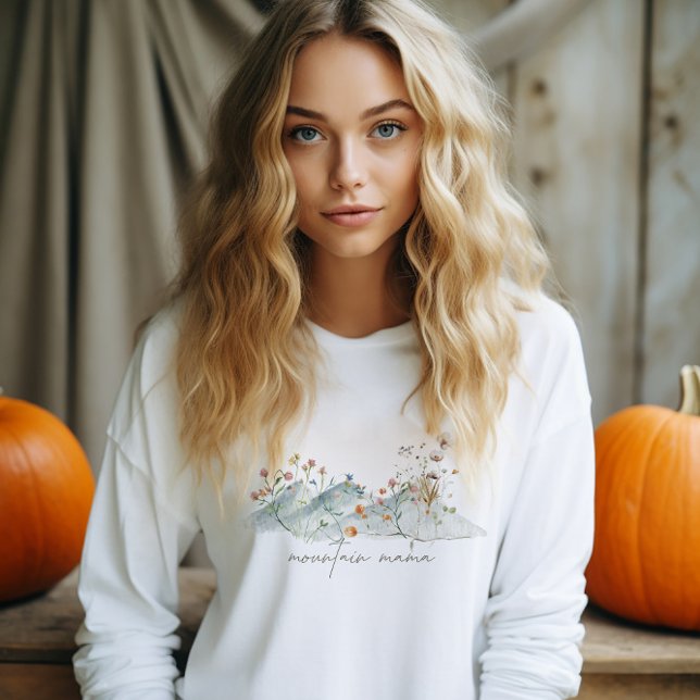 Sweatshirt Fleur sauvage d'hiver de Boho Mountain  (Créateur téléchargé)