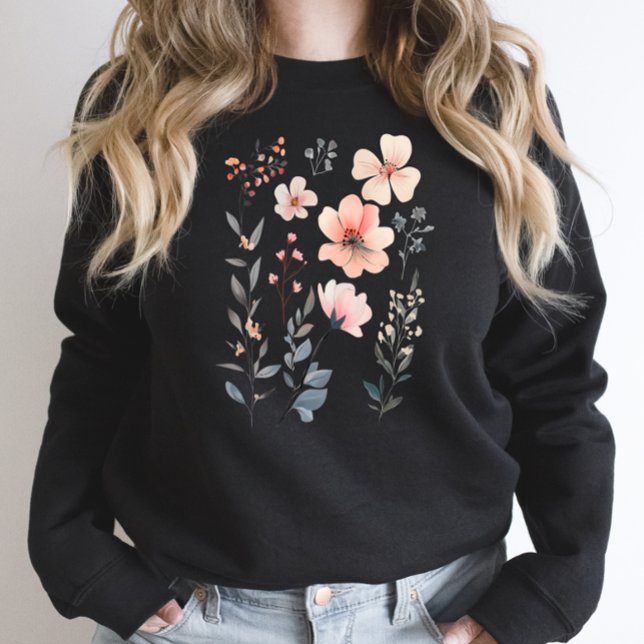 Sweatshirt Fleur Sauvage-Florale-Mignonne (Créateur téléchargé)